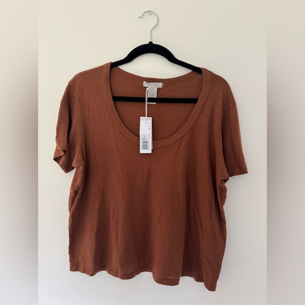Outerknown Rust Organic Cotton Short Sleeve Tee